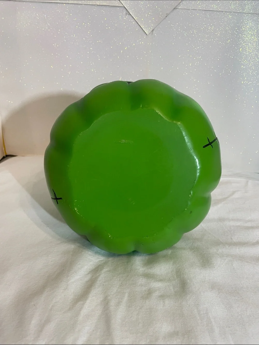 Disney Green Jack-O'-Lantern Ceramic Lantern